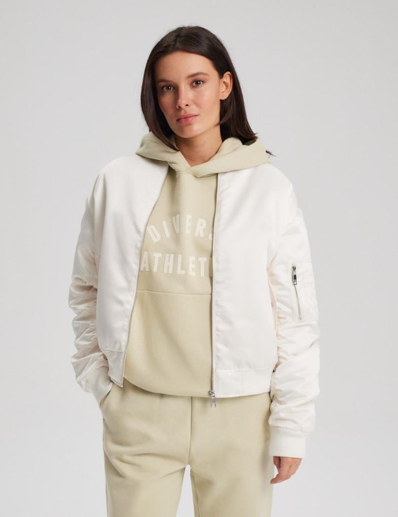 Куртка-бомбер женская Diverse BIIA M Кремовой (5902598979643)