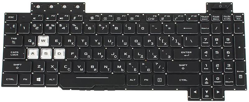 Клавиатура для ноутбука Asus FX565GE (0KNR0-661CRU00)