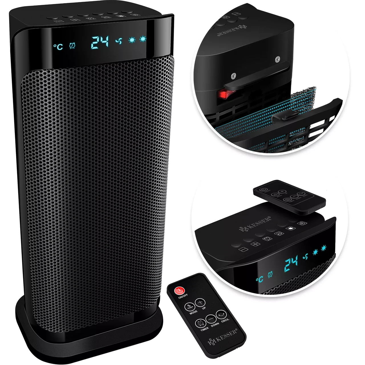 Тепловентилятор побутовий KESSER 2000 Вт - фото 4 Тепловентилятор побутовий KESSER 2000 Вт - фото 4