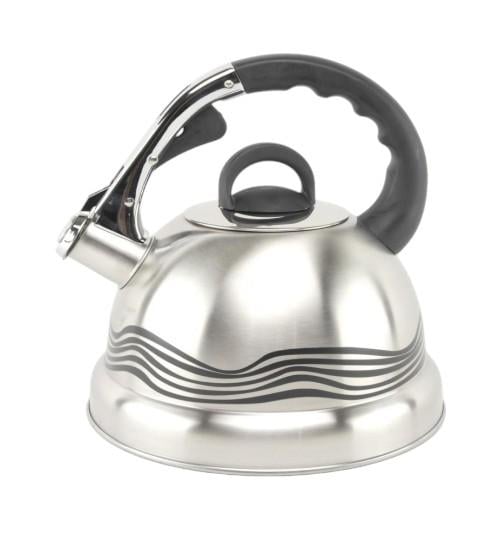 Чайник из нержавеющей стали со свистком и термоиндикатором 3,2 литра