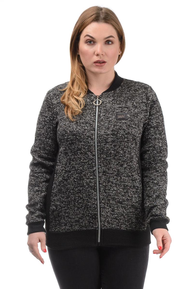 ᐉ Женский бомбер Barbara трикотажный р. 52 Серый (52041071) • Купить в ...
