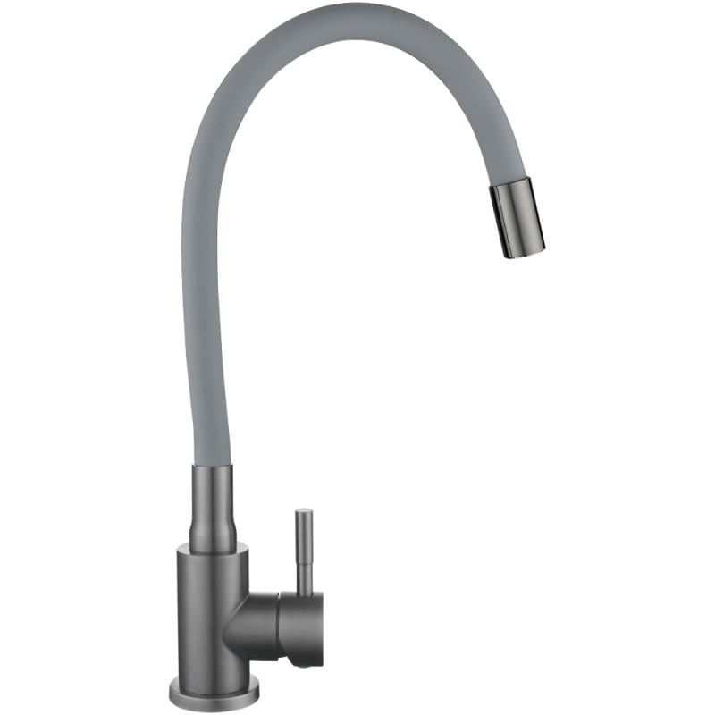 Смеситель для кухни Lidz Aria 015F3 K35 LDARI015F3GGRP49565 с гибким изливом Graphite/Grey (36792656)