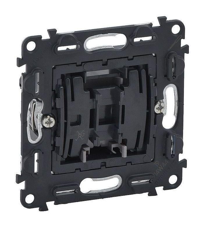 Выключатель 2-клавишный Legrand Valena In'Matic Черный