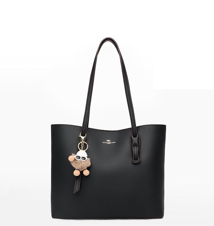 Жіноча сумка з натуральної шкіри Чорний (2474917501)