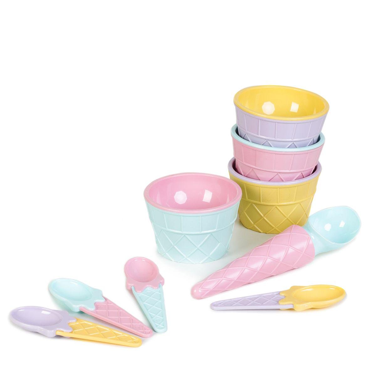 Набор для подачи мороженого Homla ICE CREAM 9 шт. Цветной (214586) Набор для подачи мороженого Homla ICE CREAM 9 шт. Цветной (214586)