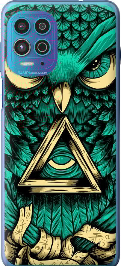 Чехол на Motorola G100 Сова Арт-тату (3971u-2359-42517)