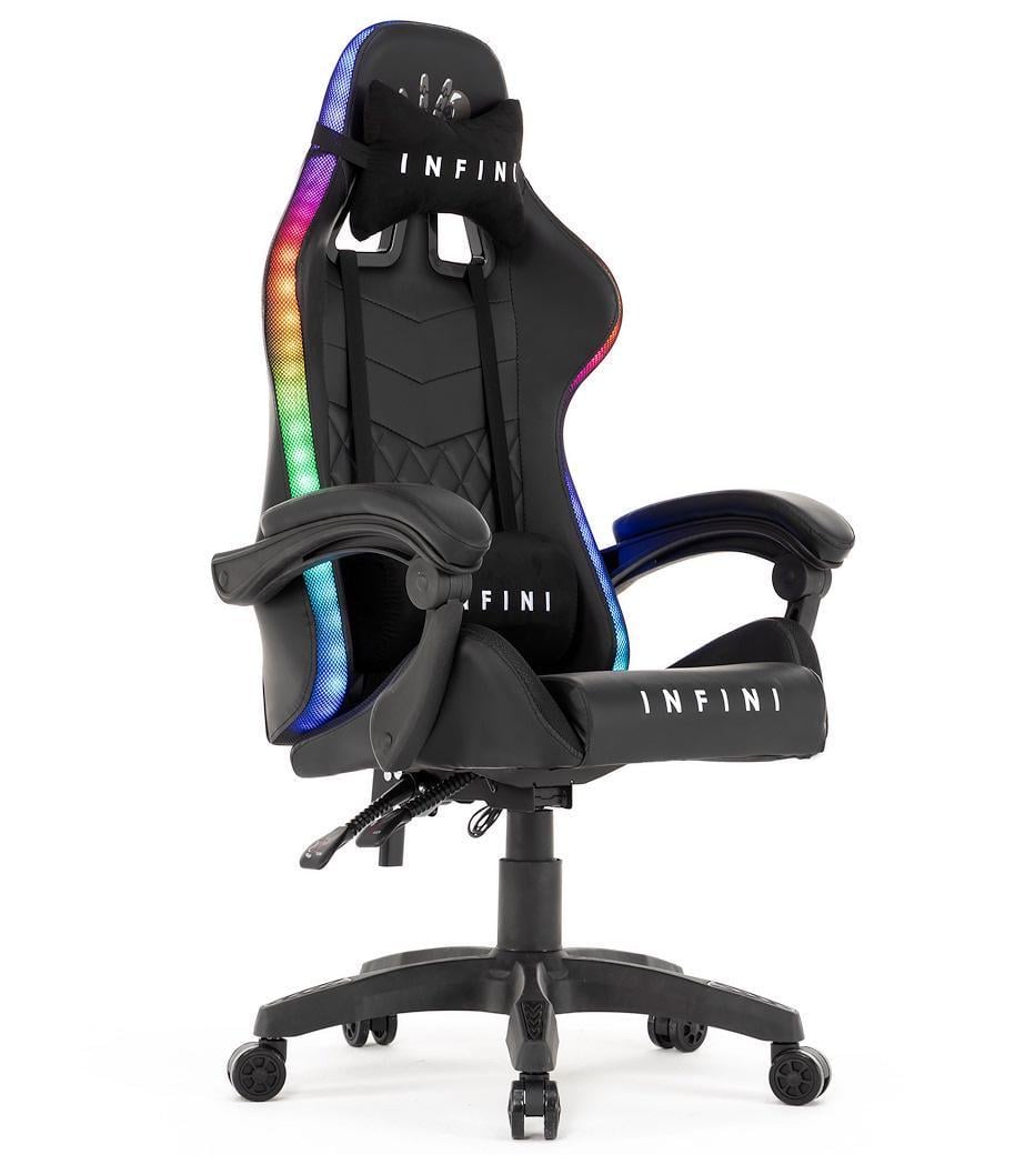 Крісло комп'ютерне Extreme Infini Five з Led підсвічуванням Чорний (10062302)