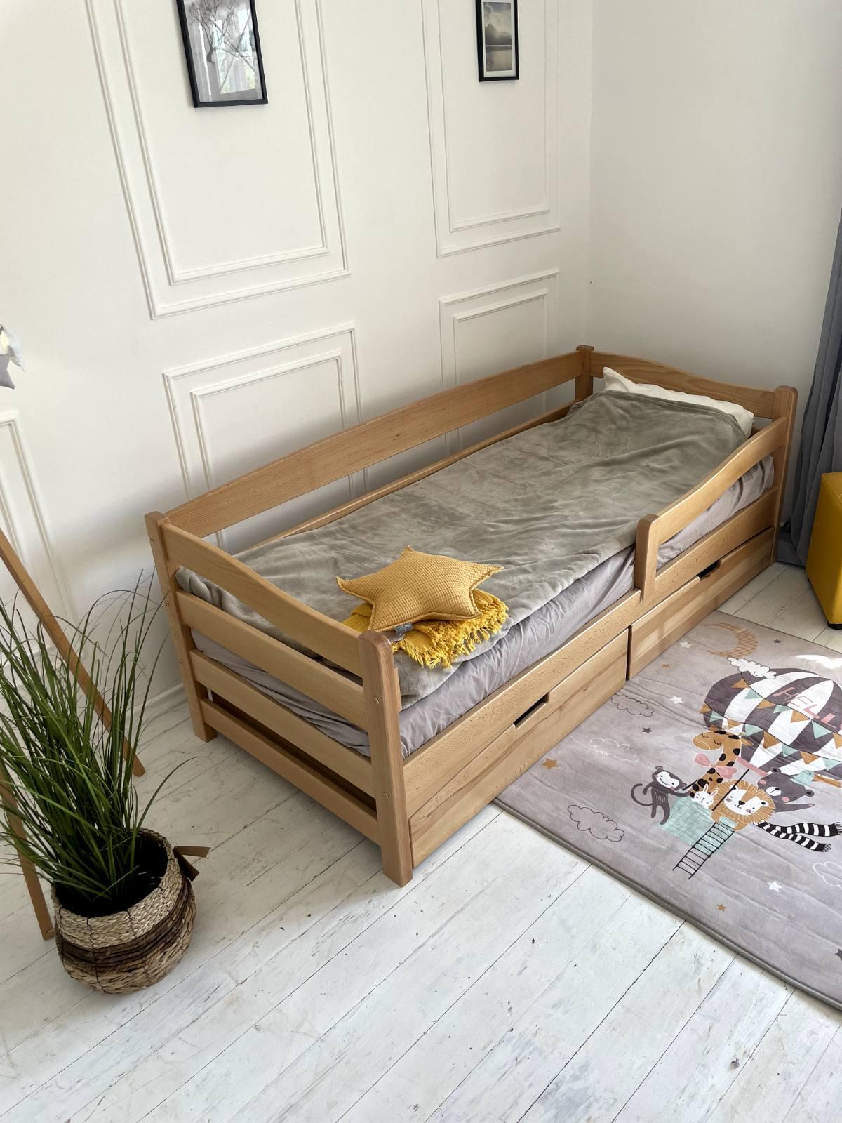 Ліжко підліткове Goydalka Afina з шухлядою 190x80 см Натуральний - фото 3