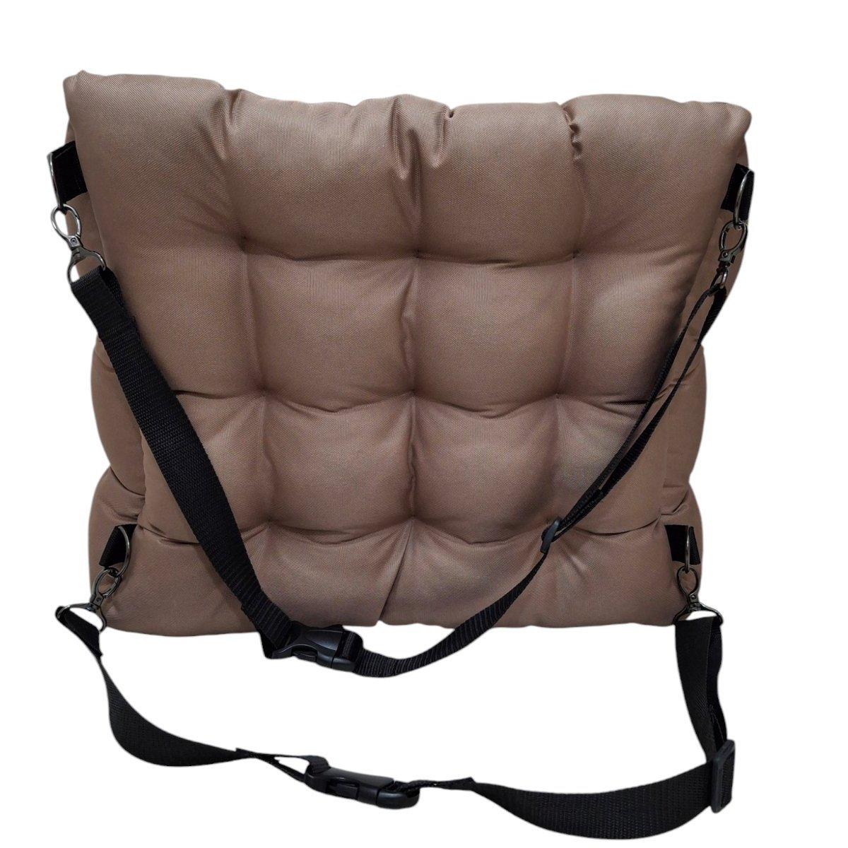 Крісло автомобільне для собак Huge and Tiny зі знімними ременями Waterproof Oxford 50x45 см Карамельний - фото 7 Крісло автомобільне для собак Huge and Tiny зі знімними ременями Waterproof Oxford 50x45 см Карамельний - фото 7