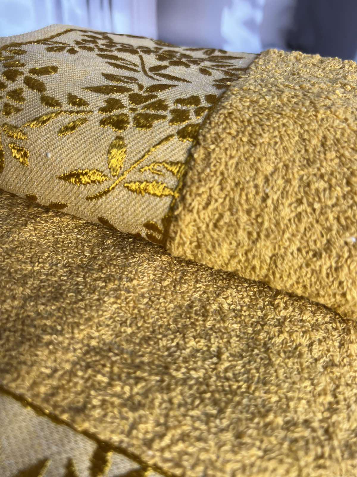 Набір рушників банне та для обличчя 70х40 см/50х90 см 2 шт. Жовтий (mame2v1cic1-sari) - фото 5 Набір рушників банне та для обличчя 70х40 см/50х90 см 2 шт. Жовтий (mame2v1cic1-sari) - фото 5