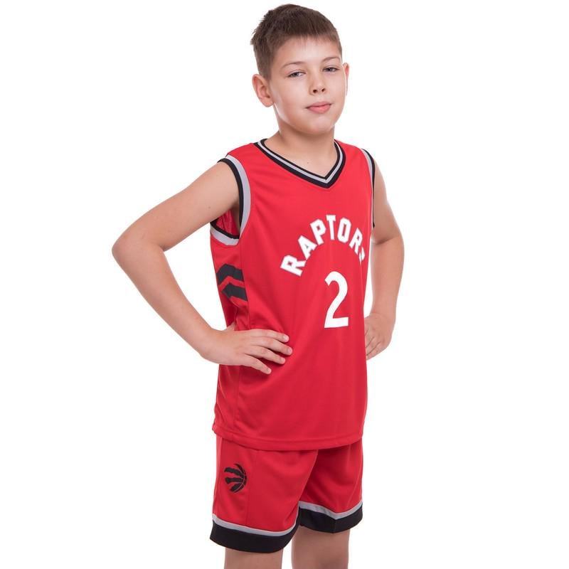Форма баскетбольная детская NB-NBA RAPTORS Leonard 2 BA-0970 S 116-122 см Красно-черный (34716290)