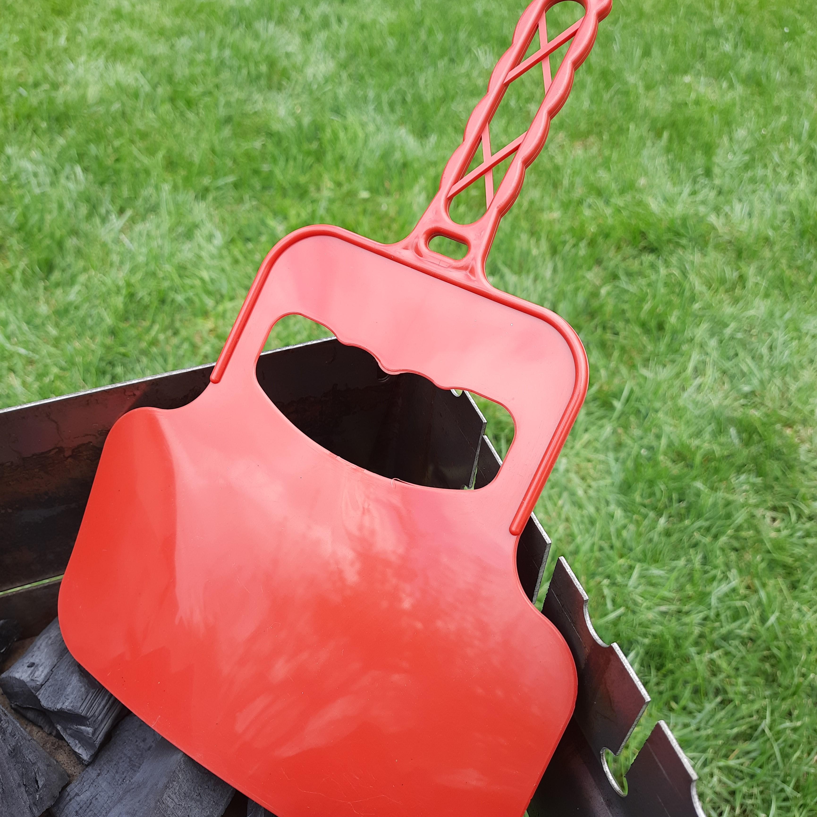 Лопатка-віяло для роздмухування вугілля Червоний - фото 2 Лопатка-віяло для роздмухування вугілля Червоний - фото 2