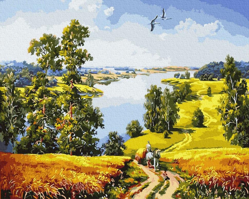 Картина по номерам Rainbow Art Деревенская дорога (GX9578-RA)