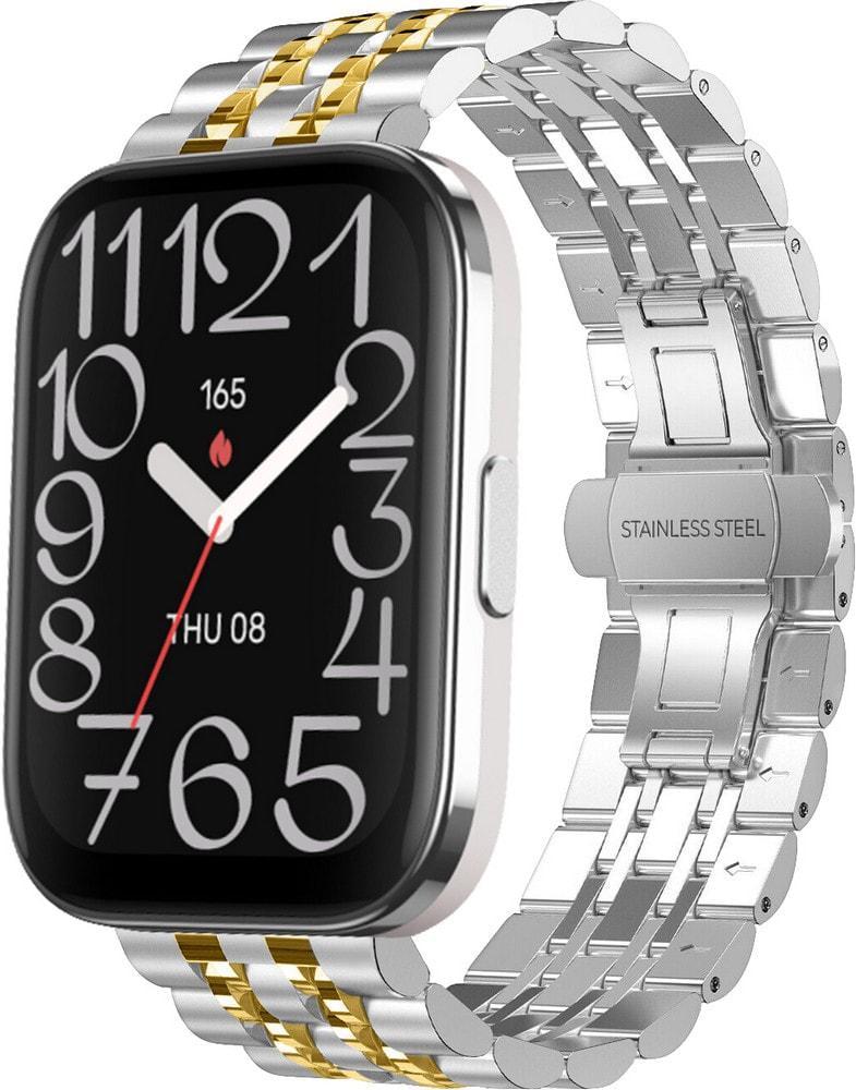 Браслет металевий Spinye Line для Amazfit Bip 5 Unity Silver Gold (37082-67)
