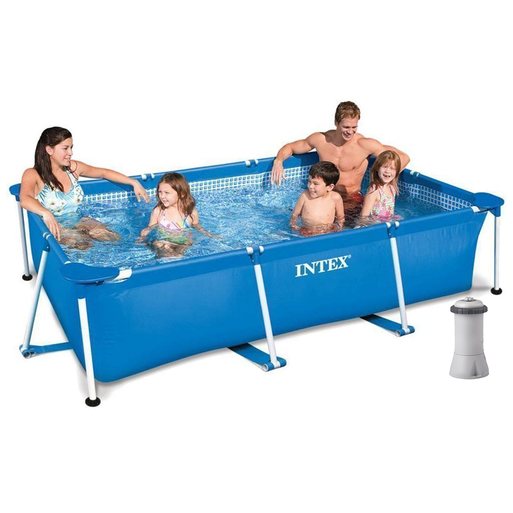 Бассейн каркасный Intex 28271-3 тент/подстилка 260х160х65 см 2006 л/час (169572) - фото 1