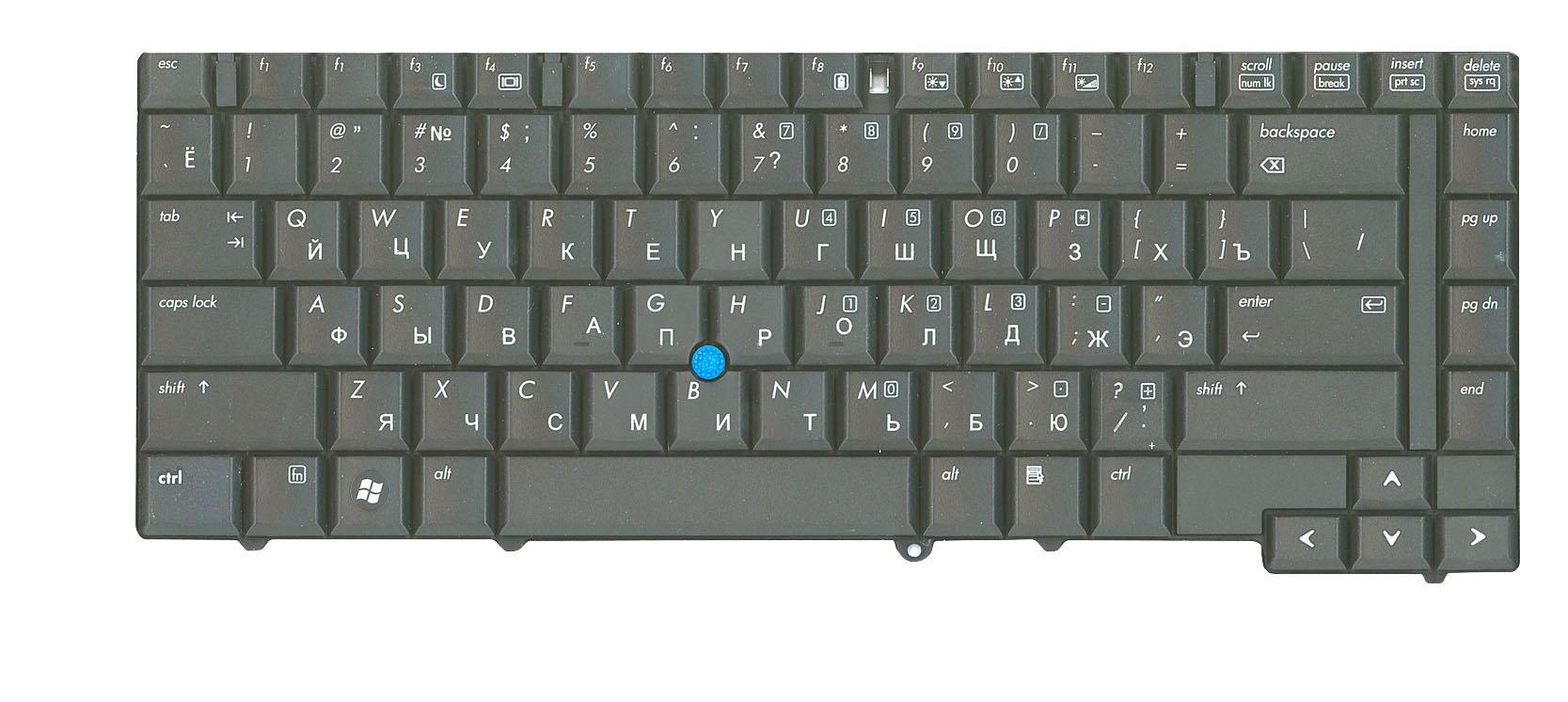 Клавиатура для ноутбука HP EliteBook 8530W Point Stick Black