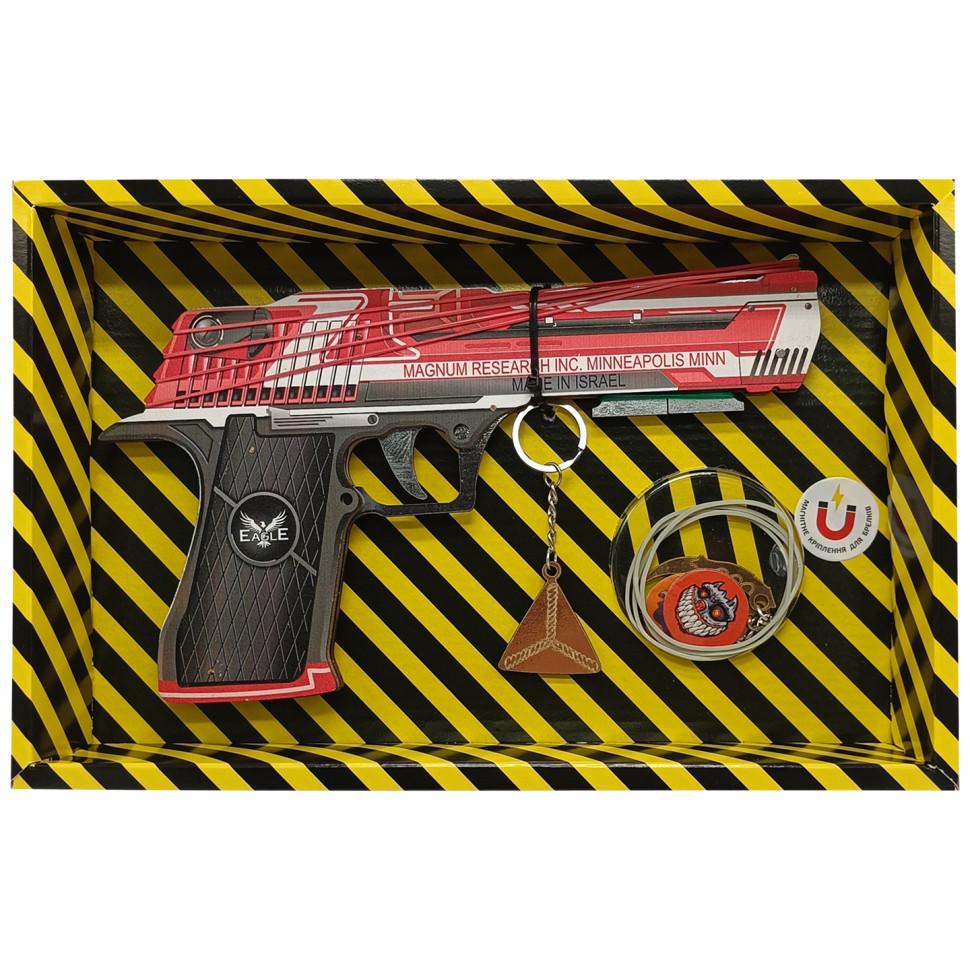 Дитячий іграшковий гумкостріл DESERT EAGLE CODE RED BOX DE-CR (RLT37168)