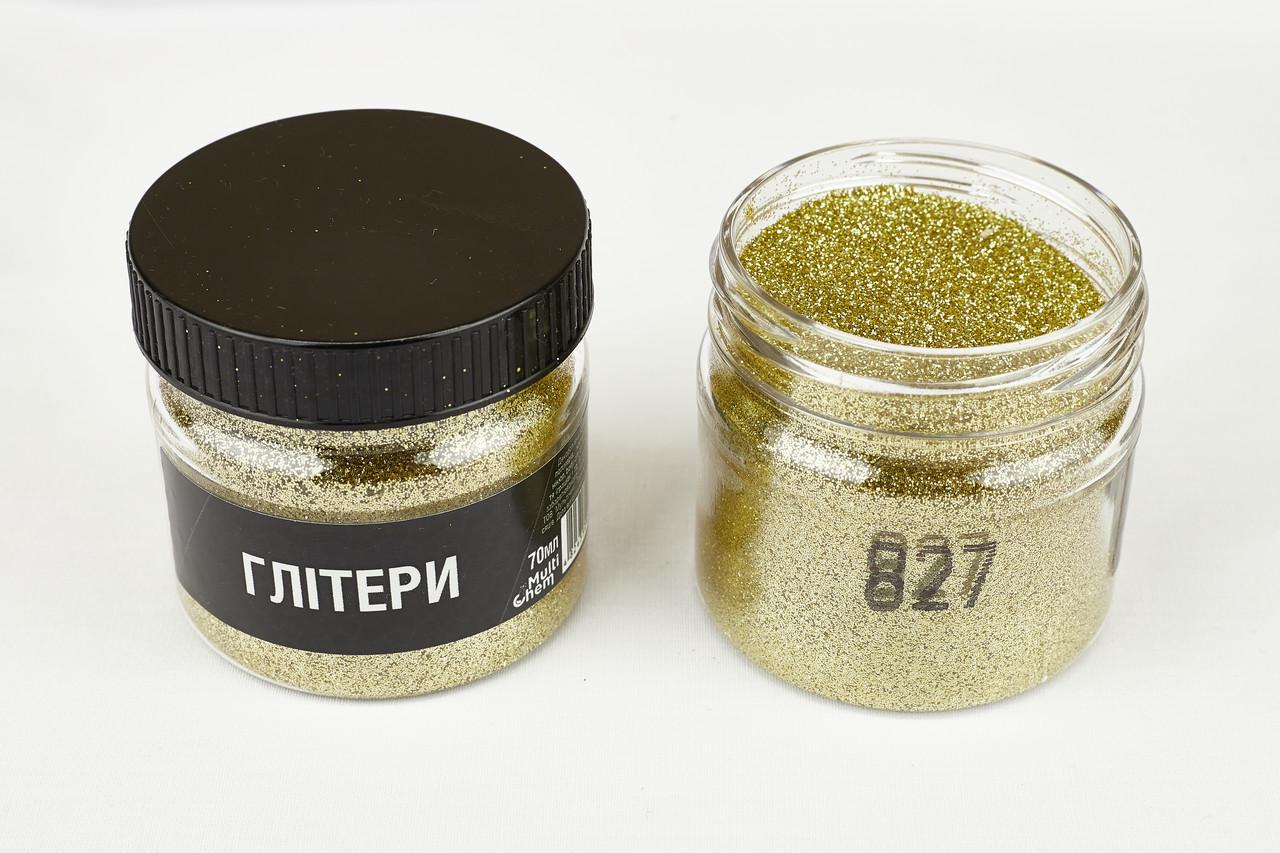 Глитер 827 0,2 мм 1/128 70 мл Золотой (078272) - фото 2 Глитер 827 0,2 мм 1/128 70 мл Золотой (078272) - фото 2