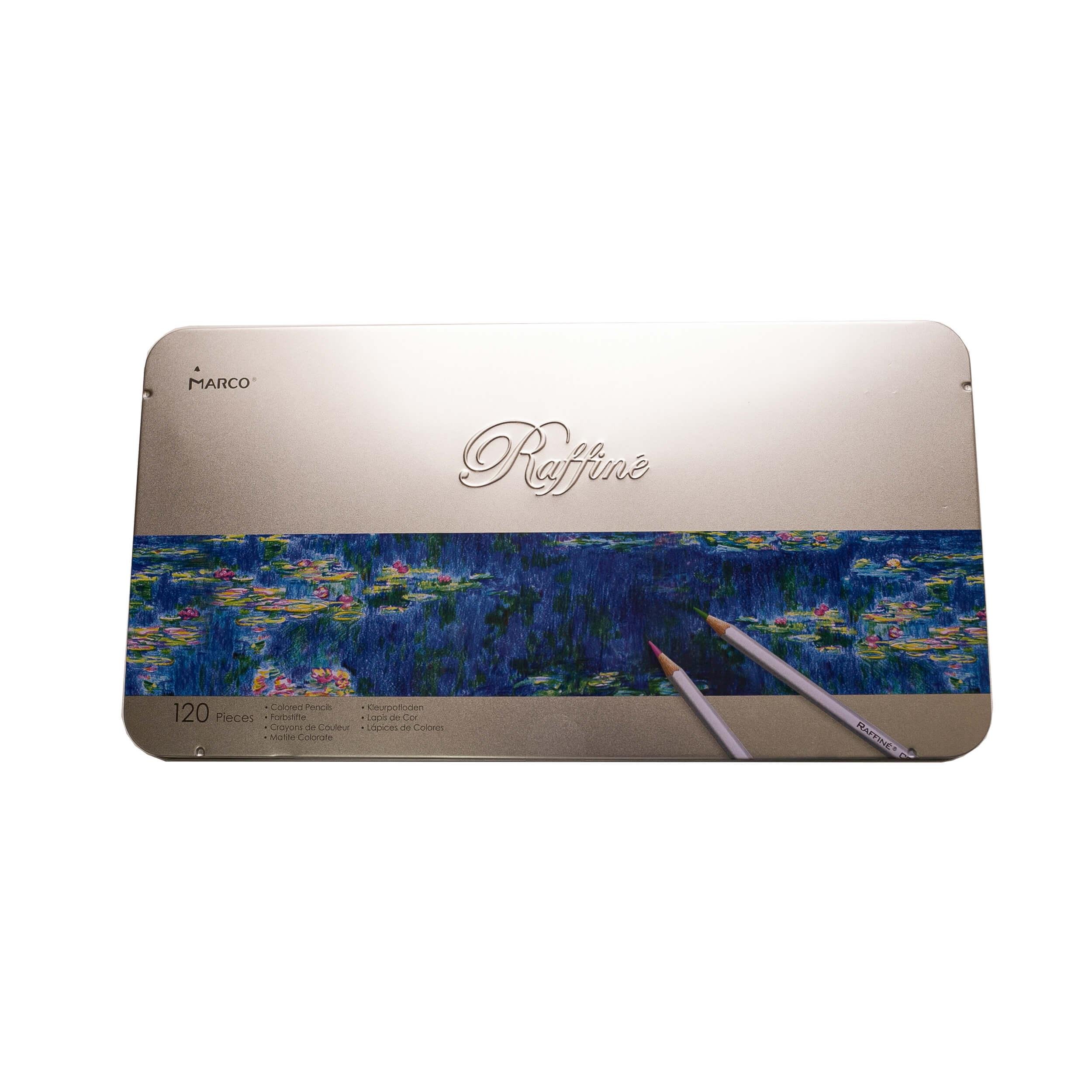 Карандаши цветные Marco Raffine 120 цветов в металлическом кейсе (7100-120TN)