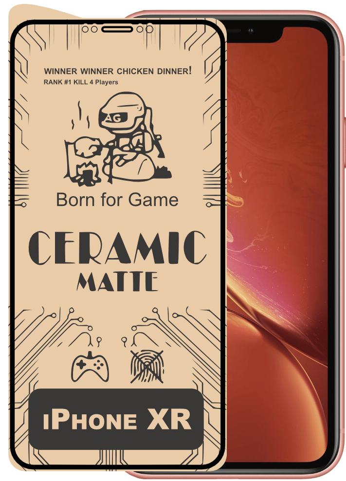 Защитная пленка керамическая Ceramic iPhone XR матовая (16505)