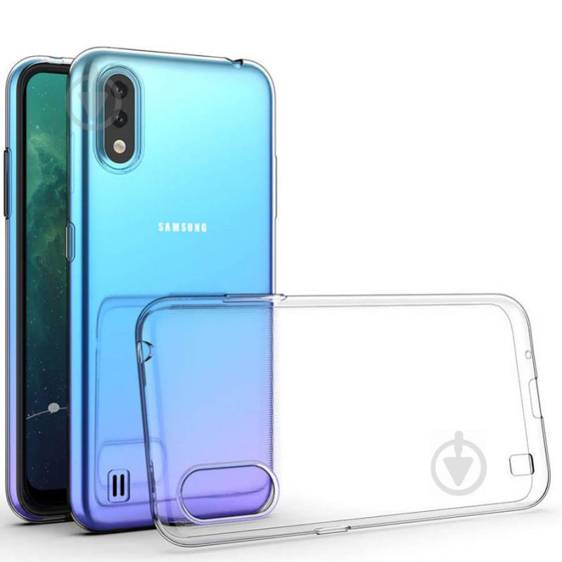TPU чехол Epik Transparent для Samsung Galaxy A01 Transparent (883935)