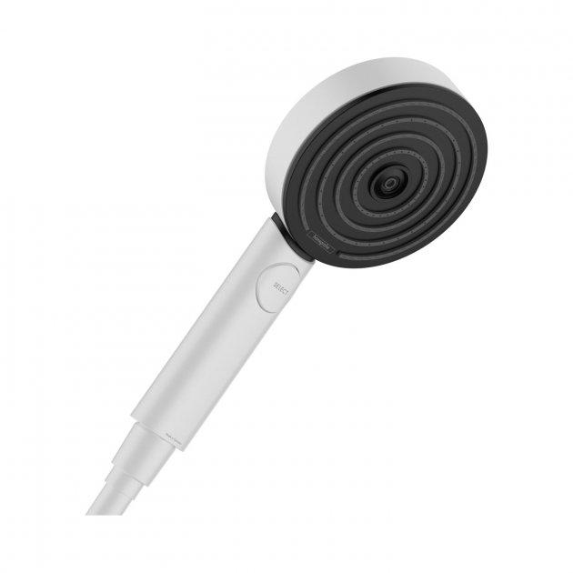 Ручная лейка для душа Hansgrohe Pulsify 105 мм Черный/Белый (24110700)