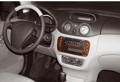 Накладки на панель Титан Meric для Citroen C-3 2002-2009 гг. пластик Черный