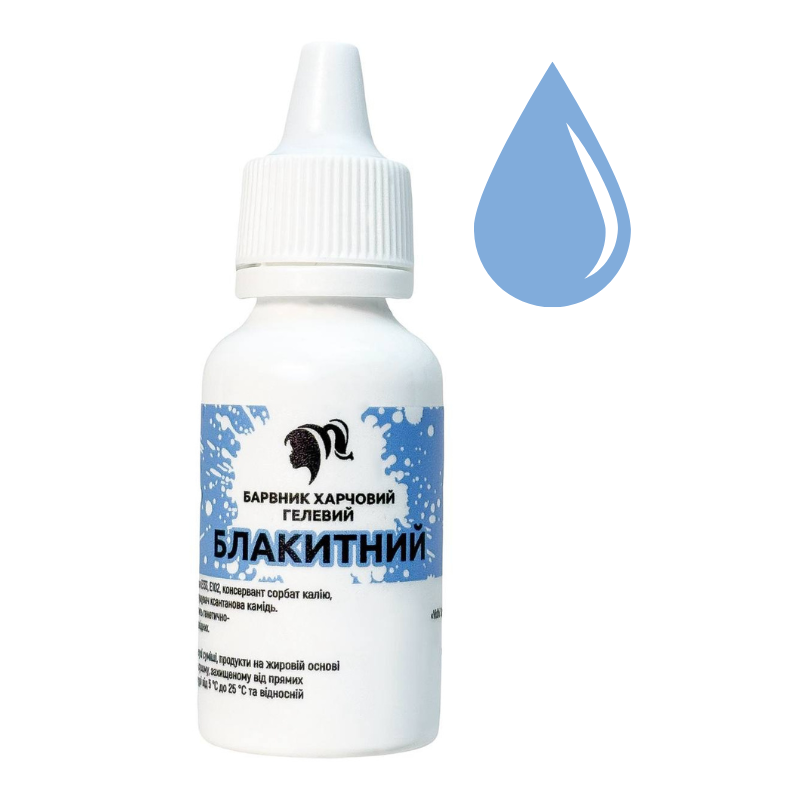Гелевий барвник 30 мл Блакитний (11716)