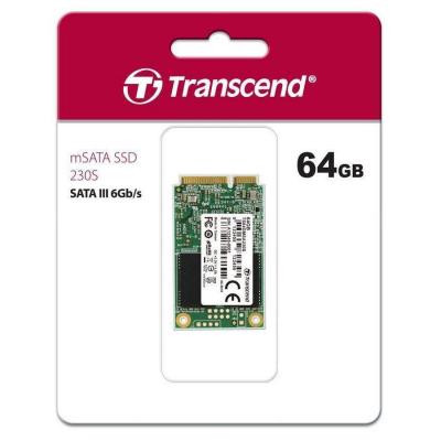 Накопитель SSD mSATA 64GB Transcend (TS64GMSA230S) - фото 2