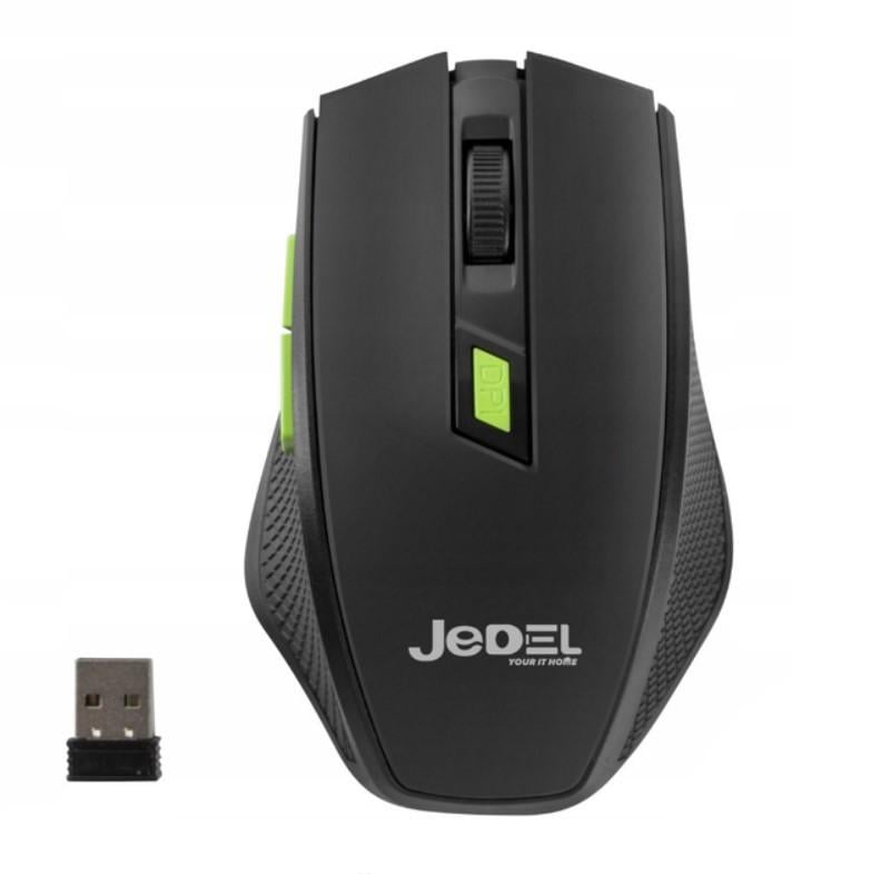 Комп'ютерна миша бездротова Jedel W400 1600 DPI 2,4 GHZ Black (2374905956)