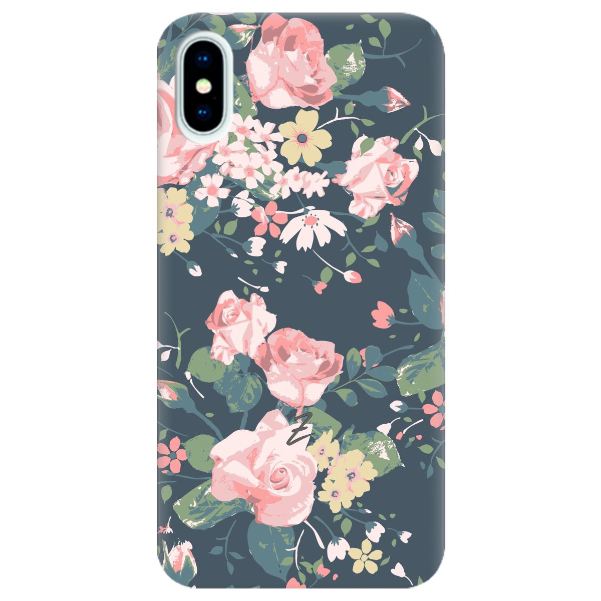 Силиконовый чехол Zorrov для Apple iPhone X - Florista (10290050153033502)