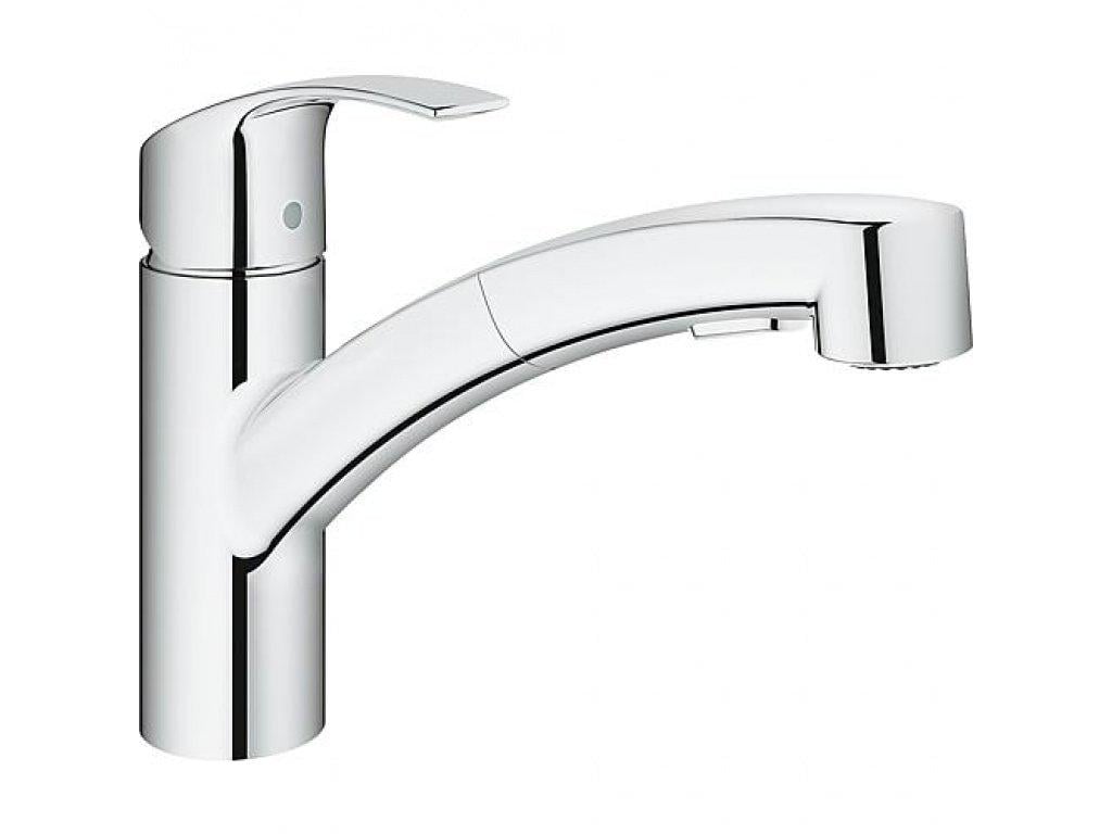 Змішувач для кухні з висувним виливом Grohe eurosmart 30305000