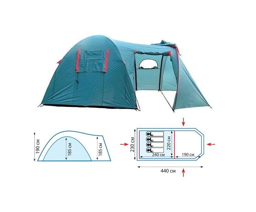 Палатка Tramp Anaconda 4 (v2) (1042-TRT-078)