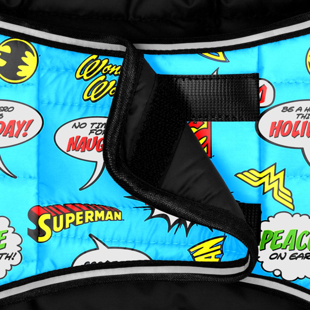 Курточка-накидка для собак Waudog Clothes Ліга Справедливості XXS 23х29-36х14-20 см (501-4002 Col) - фото 4