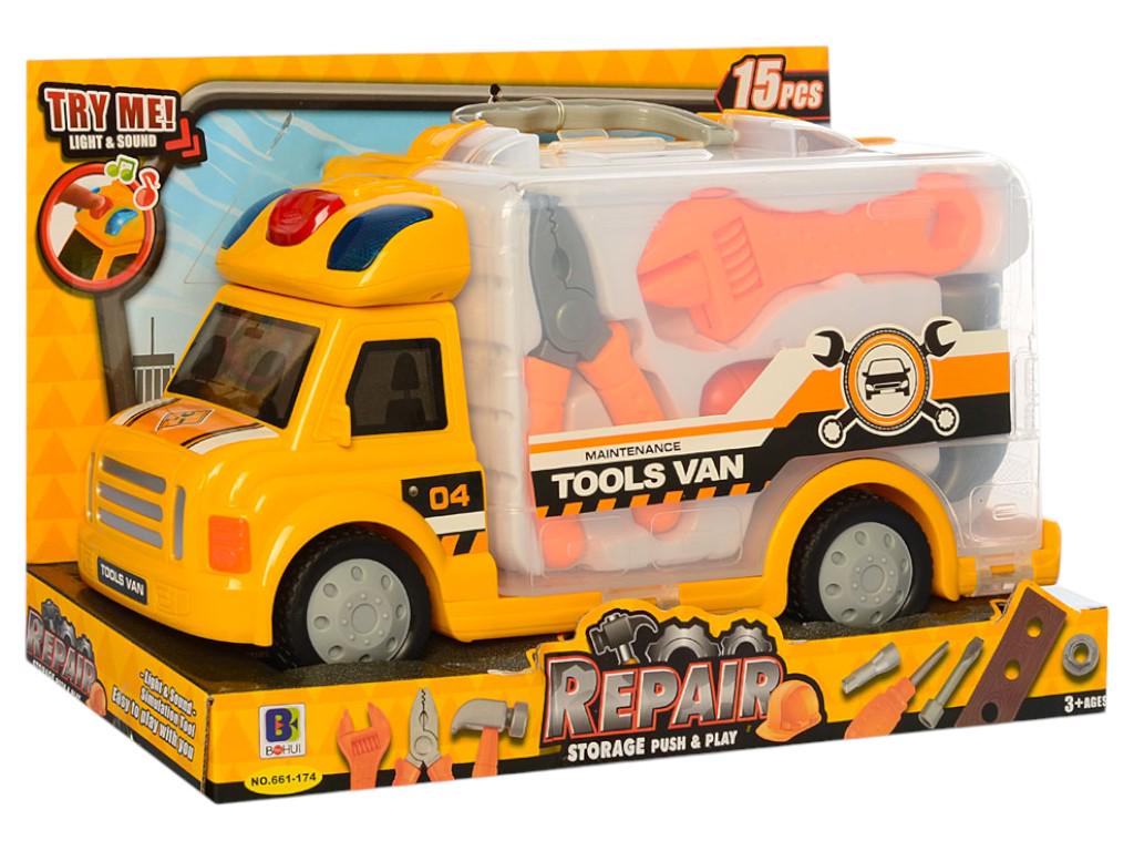 Ігровий набір машинка з інструментами Metr+ Tools Van Різнокольоровий (661-174)