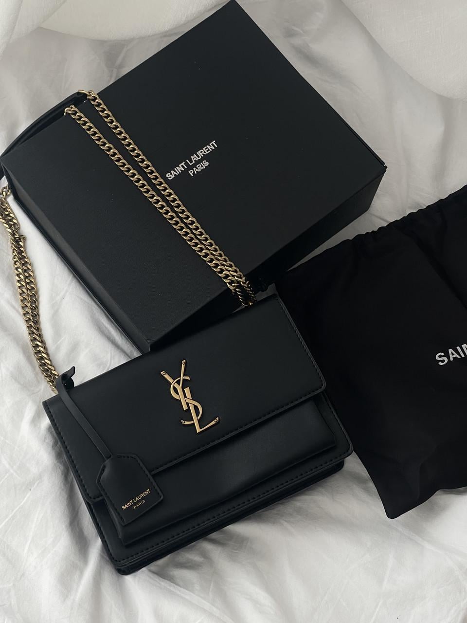 Сумка-клатч женская Yves Saint Laurent Sunset Medium Shoulder Bag YSL Черный (2822493584) Сумка-клатч женская Yves Saint Laurent Sunset Medium Shoulder Bag YSL Черный (2822493584)