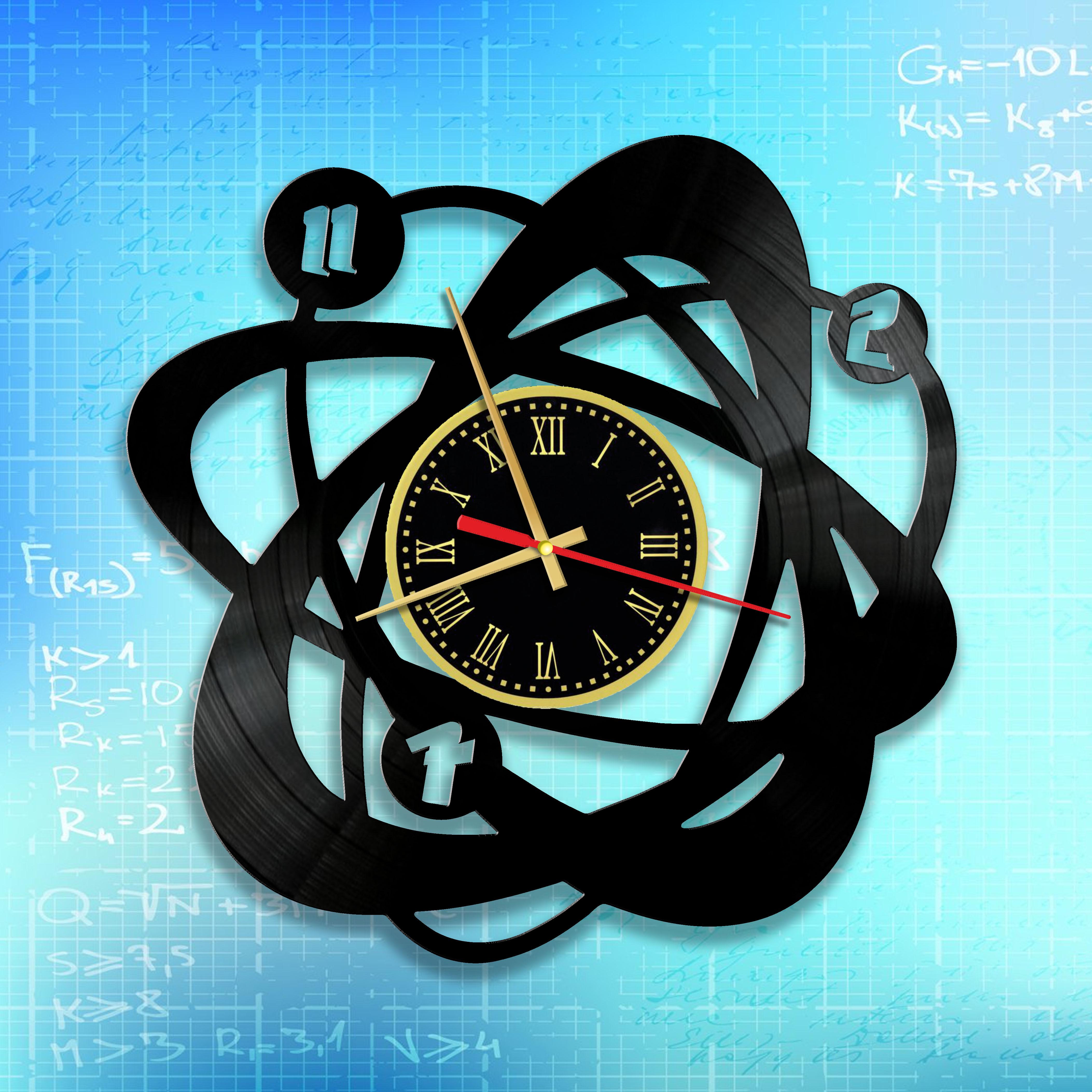 Часы настенные Атом 3359 из виниловой пластинки