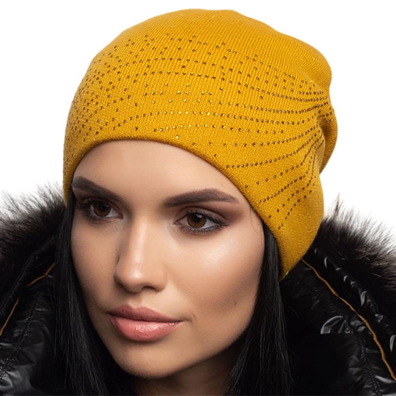 Шапка утепленная Leks Орбита one size Янтарный
