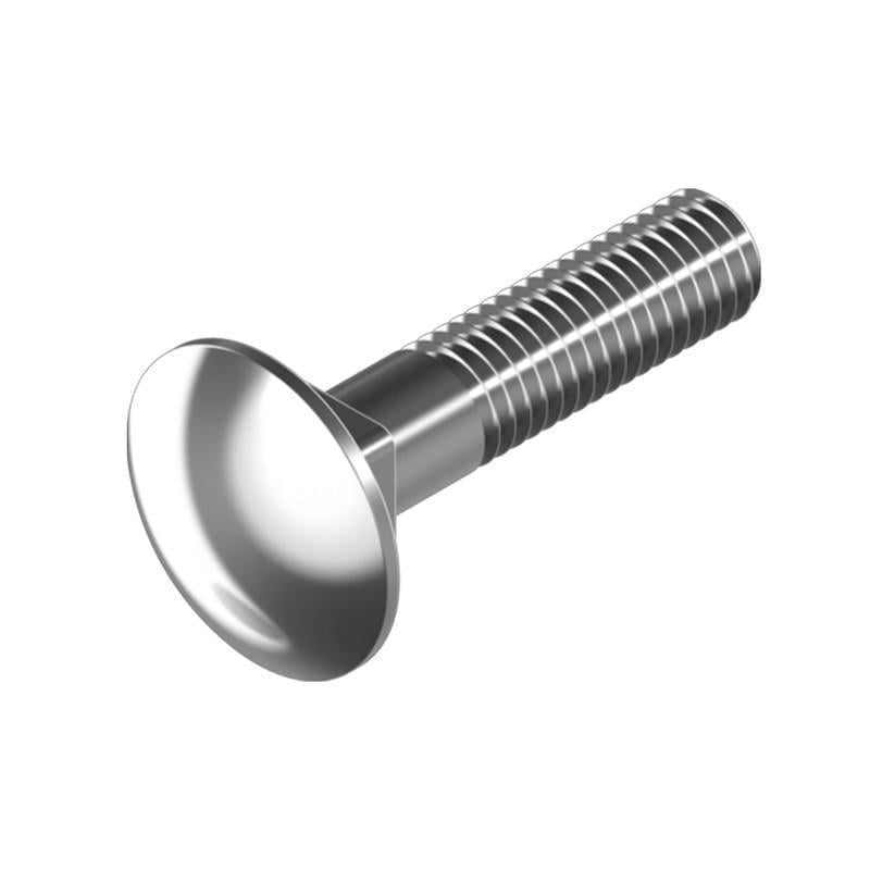 Болт Metalvis DIN603 напівкругла головка/квадратний підголівник М12х160 4.8 цинк білий часткове різьблення 36 мм 25 шт. (5V22000005V2X2A620)