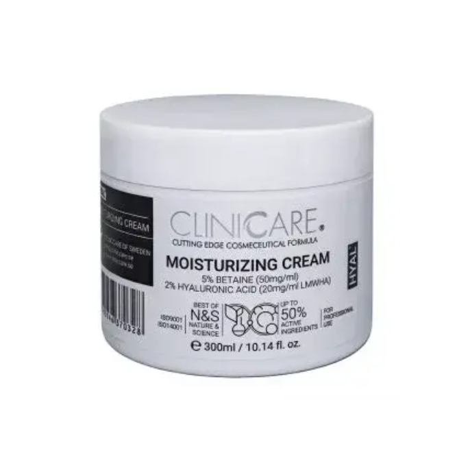 Крем увлажняющий ClinicCare для всех типов кожи/гиалуроновая кислота/бетаин/антиоксидантный уход 50 мл (C1037)