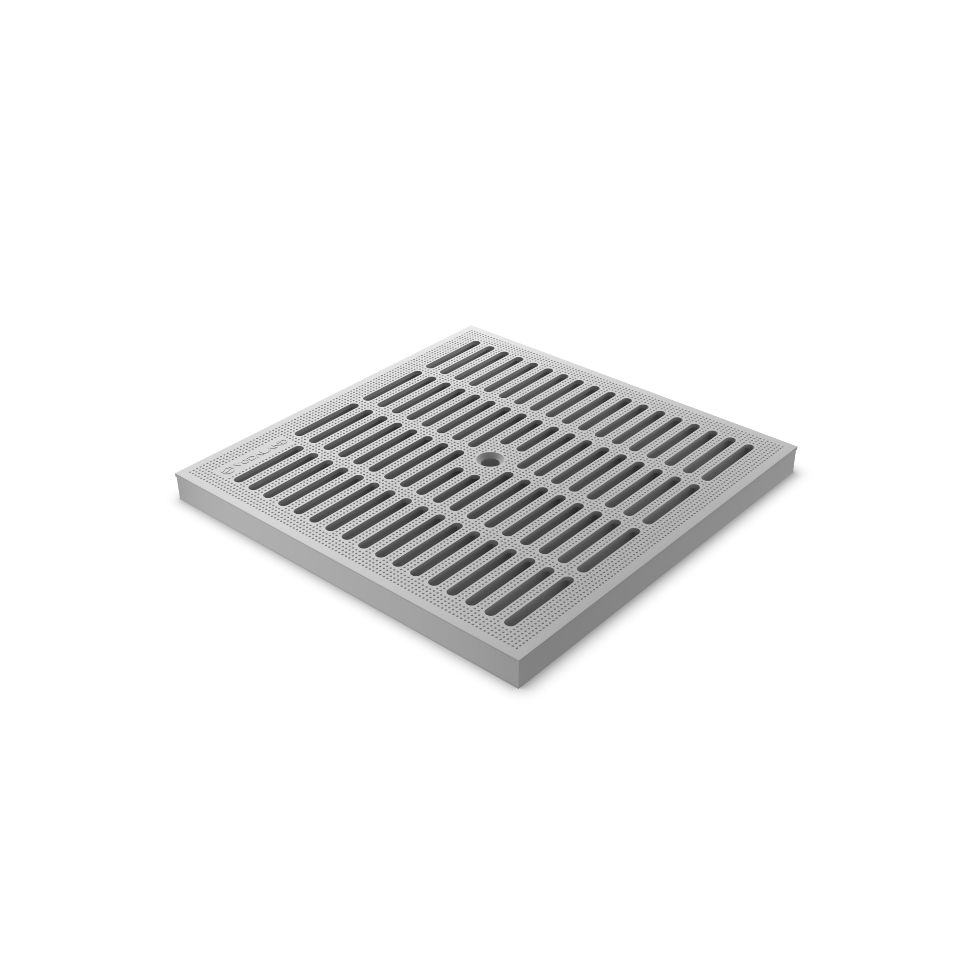 Решітка для дощоприймача Vodaland Base пластикова чарункова клас А15 300х300 мм Сірий (3380-GY)