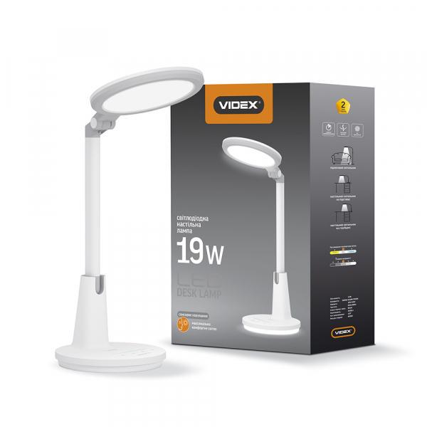 Настольная лампа Videx VL-TF10W 19 Вт 4000 K Белая (25050) - фото 8 Настольная лампа Videx VL-TF10W 19 Вт 4000 K Белая (25050) - фото 8
