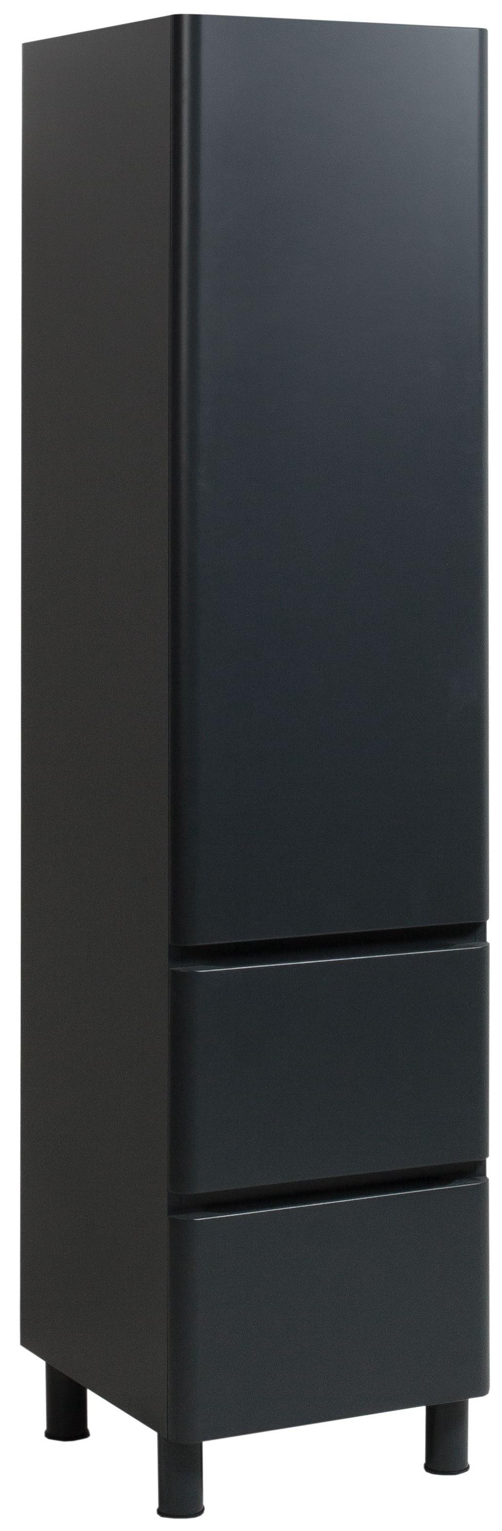 Пенал ЮВВІС Vivace ППН2ш правий підлоговий у ванну кімнату 40 см Антрацит матовий (18089662)