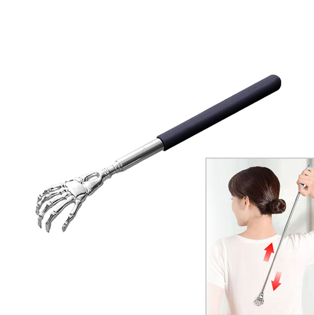 Чесалка для спины телескопическая рука 22-58 см Black (26860283) - фото 2 Чесалка для спины телескопическая рука 22-58 см Black (26860283) - фото 2