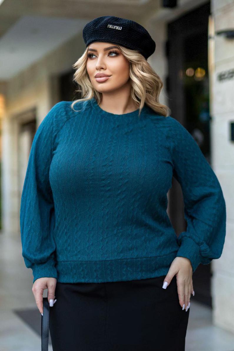 Светр жіночий 3XL-4XL Смарагдовий (192522) Светр жіночий 3XL-4XL Смарагдовий (192522)