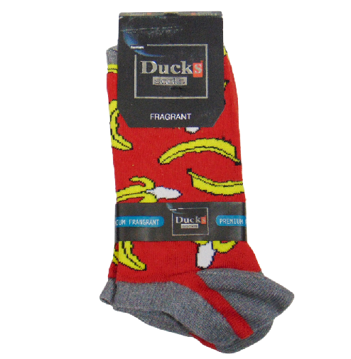 Носки мужские короткие и принтом ducks №75 р. 40-44 Красный (1970018942)