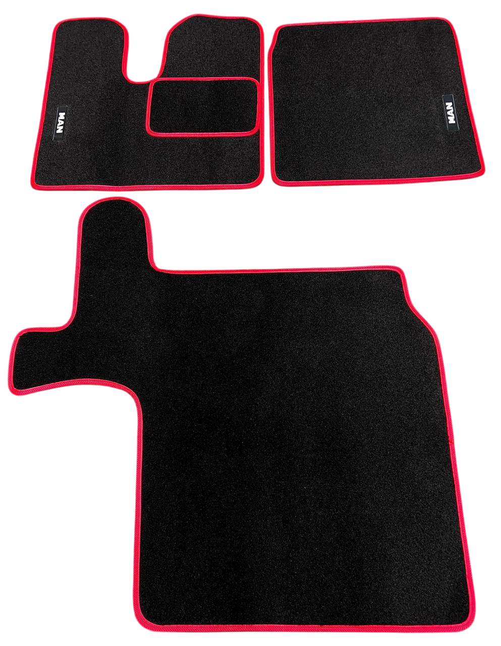 Килимки в салон ворсові для MAN TGX 2007-2020 АКПП 5 шт. Чорний (27327130)