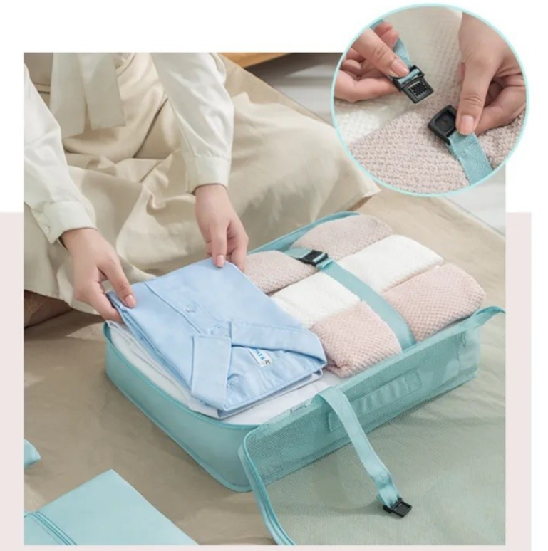 Комплект органайзерів для подорожей 8в1 Синій (КДО-43-74) - фото 4