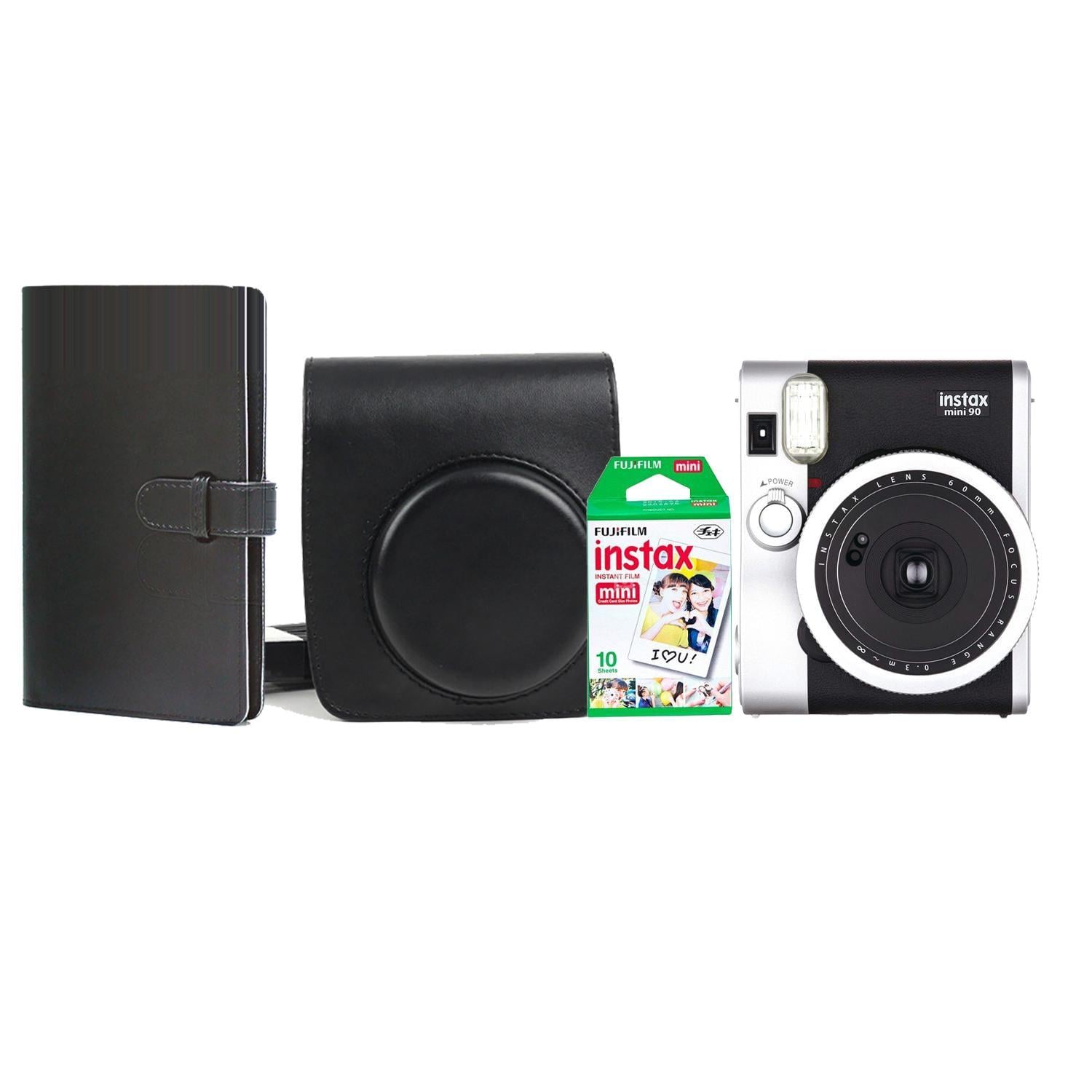 Камера моментальной печати Fujifilm Instax Mini 90 Neo Classic +Чехол Fujifilm Instax Mini 90 + Фотоальбом +Фотопленка Fujifilm INSTAX 10 шт. Black