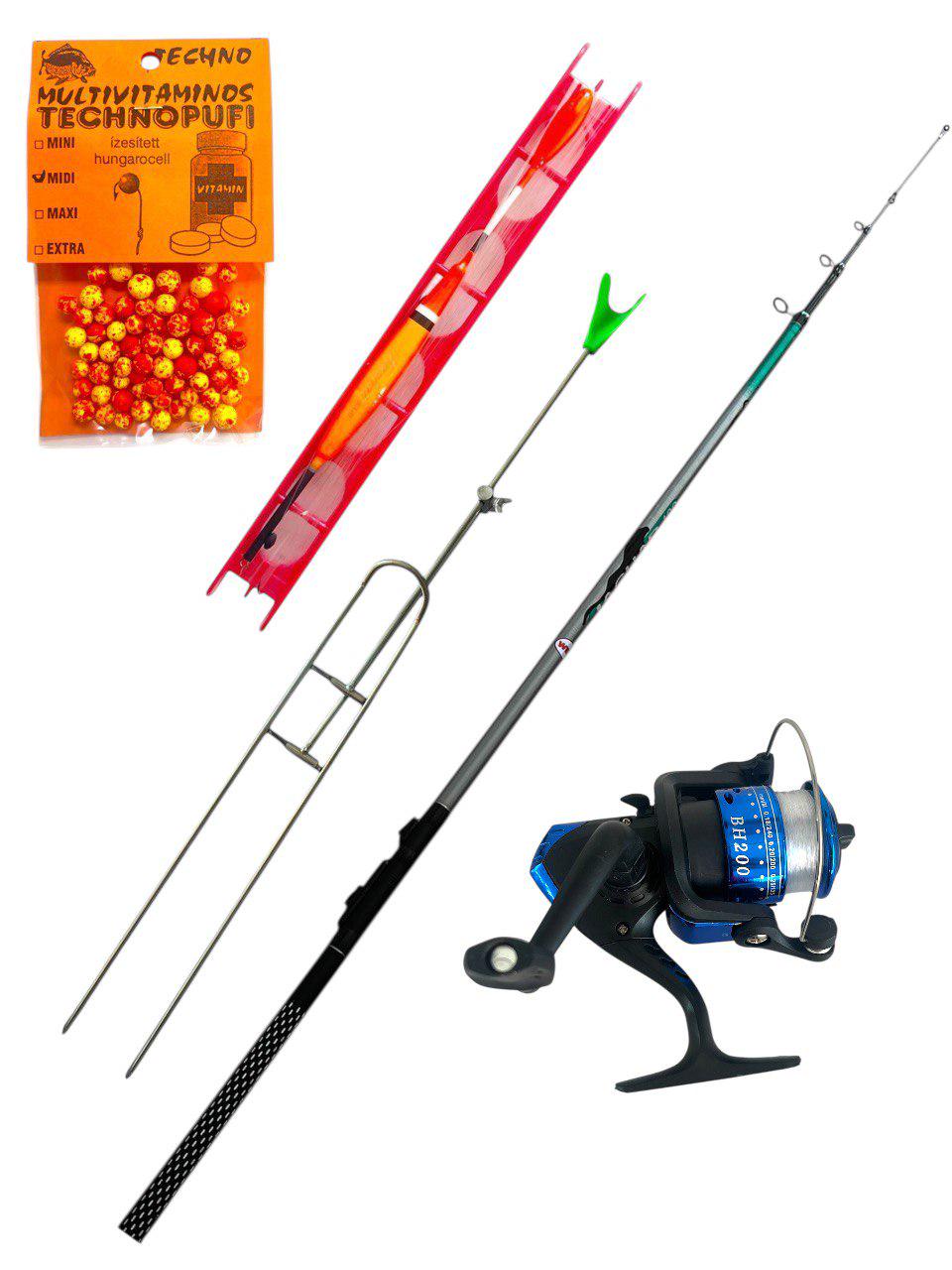 Вудлище болонське Weida JAGUAR FiberGlass 40-80 г 400/котушка з ліскою/поплавкова снасть/підставка/насадка Technopuffi (2219762699)